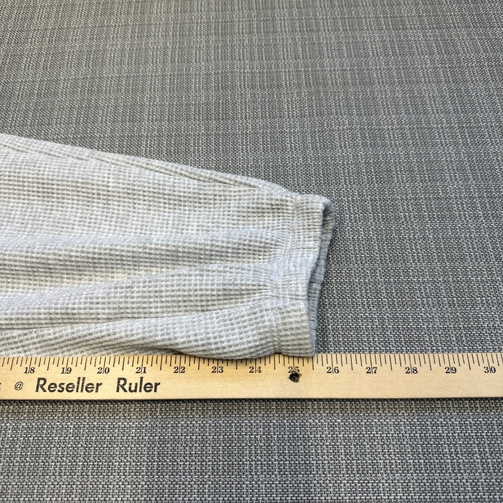 New Yogalicious Waffle Lounge Set XS Gray 2pc Brushed Thermal Top Joggers - Picture 9 of 10